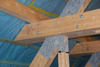 Dachkonstruktion im Holzbau, luftdichte Gebäudehülle